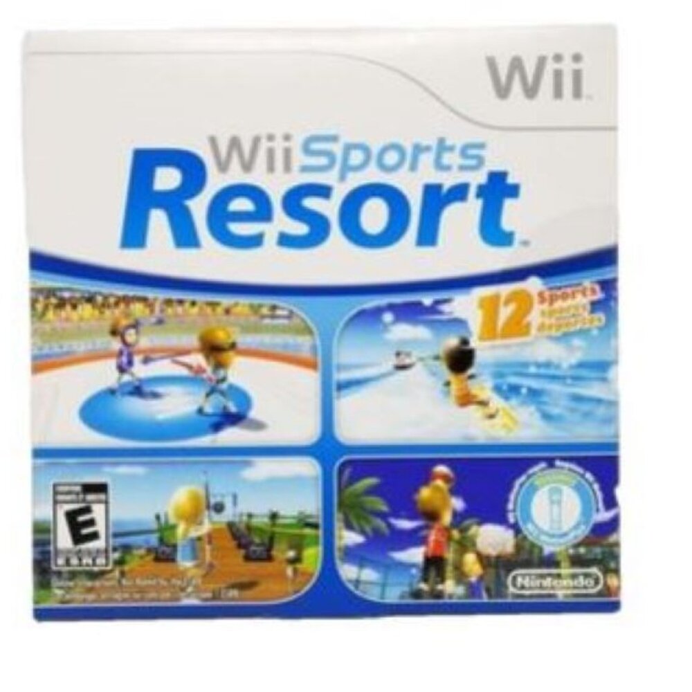 Wii Sports Resort Cardboard Sleeve Nintendo Wii, 2009 Disc Good RVL-RZTE-USA-B0